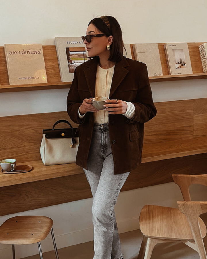 Levoire | Faux Suede Blazer