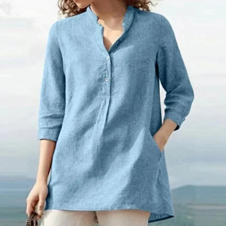 Levoire | Blouse Confortable Pour Toute Occasion Bleu clair