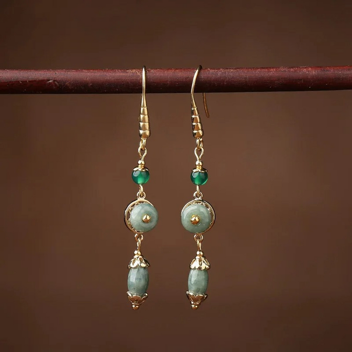 Levoire | Boucles D'Oreilles Vertes Gouttes De Collecte De Vin