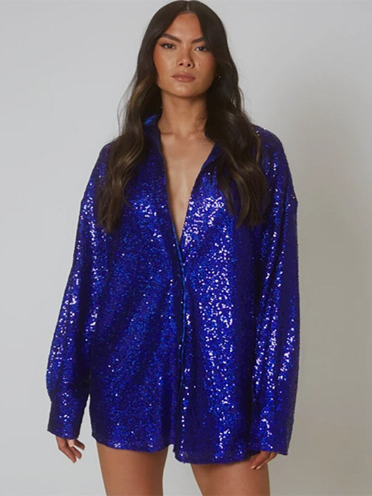 Levoire | Pully Scintillant Pour Femmes S Bleu