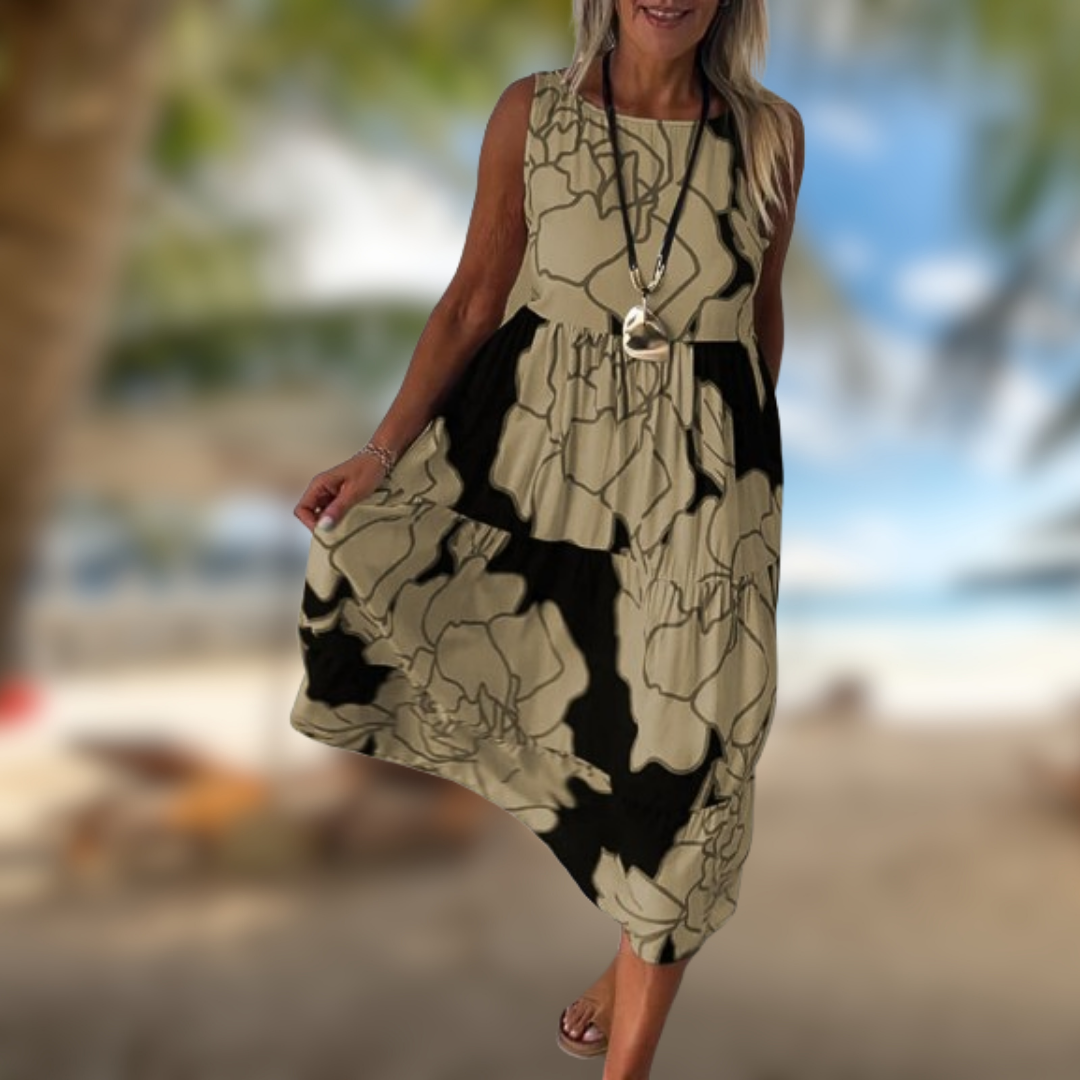Levoire | Robe sans manches d'été Marron