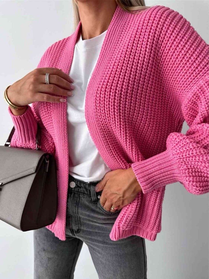 Levoire | Cardigan À Front Ouvert Avec Épaules Tombantes Pour Une Allure Décontractée