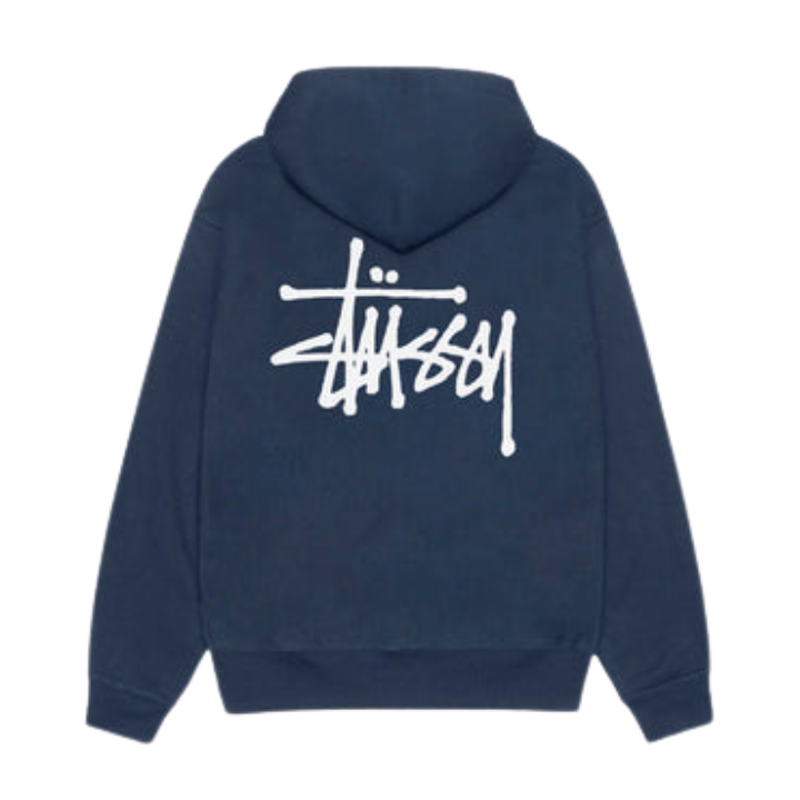 Levoire | Sweat à capuche grande taille unisexe sans fermeture éclair dans la tendance streetwear Bleu marine