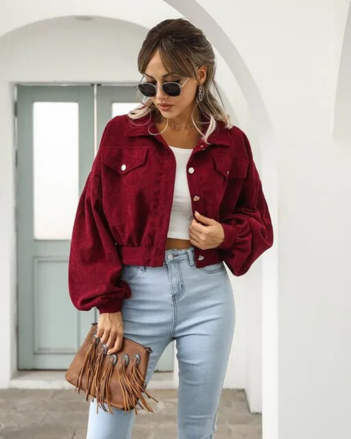 Levoire | Veste Courte FR Femmes Bordeaux