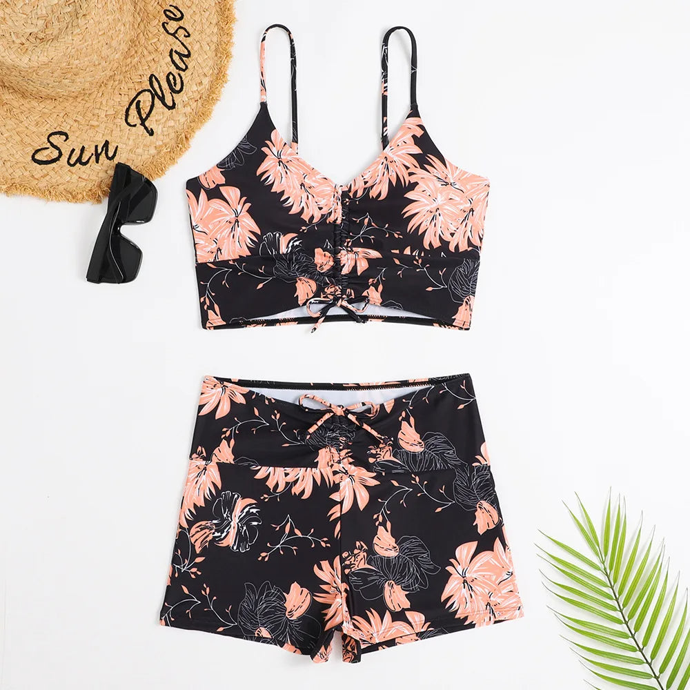Levoire | Bikini Floral Une Déclaration D'Été Orange