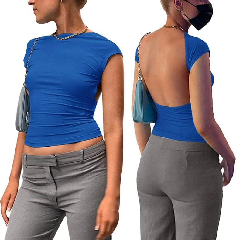 Levoire | Jara Top - Tendance & Sexy Bleu foncé
