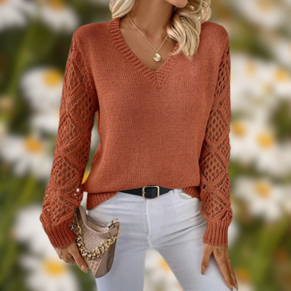 Levoire | Pull en tricot Rosso-orange