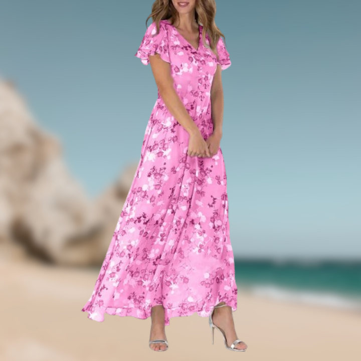 Levoire | Robe d'été à thème floral Rosa