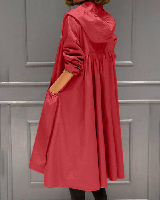 Levoire | Veste Mi-Longue À Capuche Style Coréen Rot