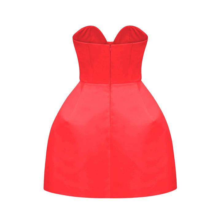 Levoire | Robe Mini Bustier Off-Shoulder Blanche