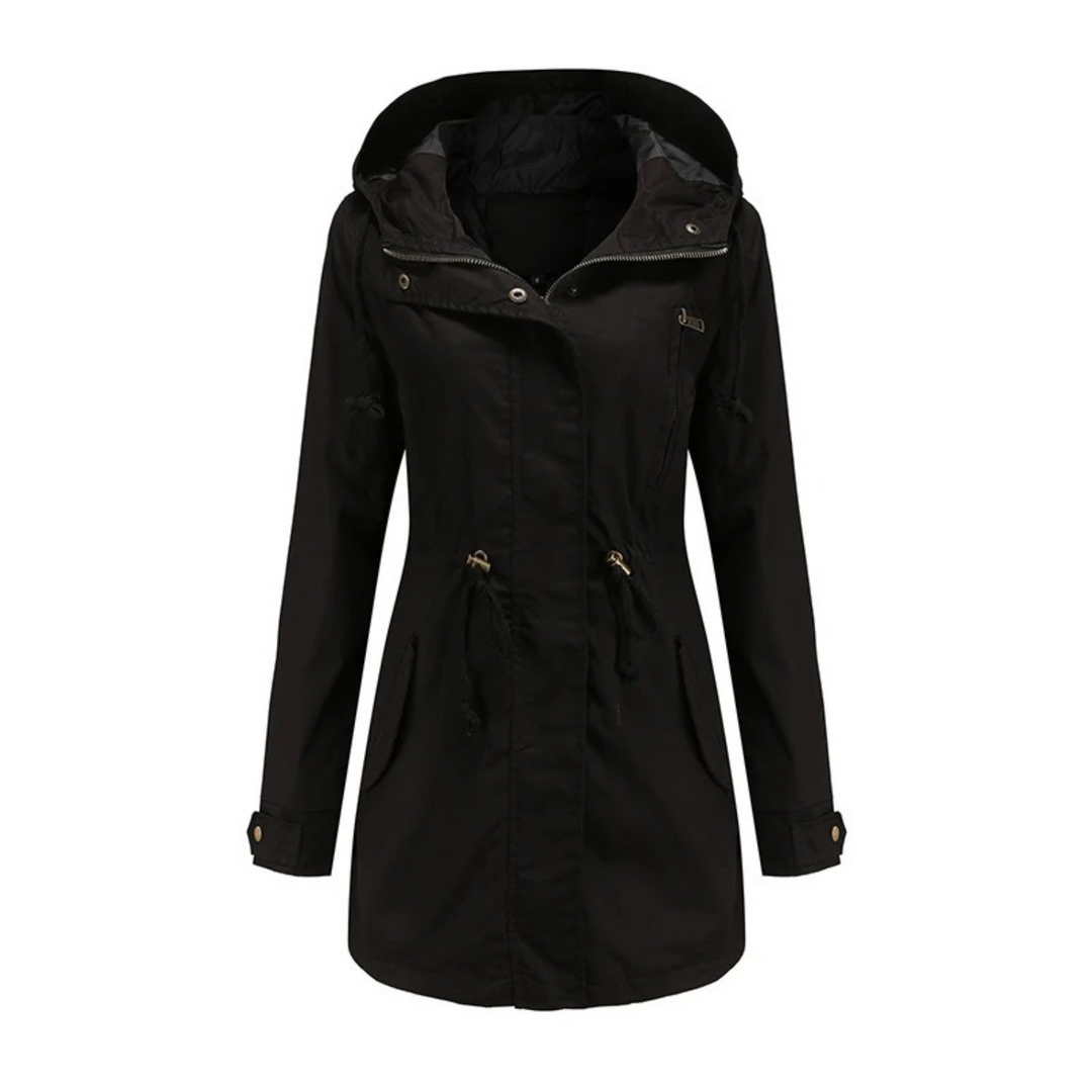 Levoire | Veste Décontractée Coupe-Vent Avec Capuche Noir
