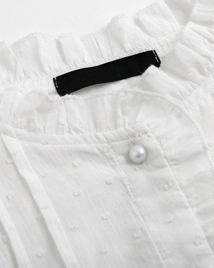 Levoire | Blouse En Dentelle Dans Une Teinte Unie