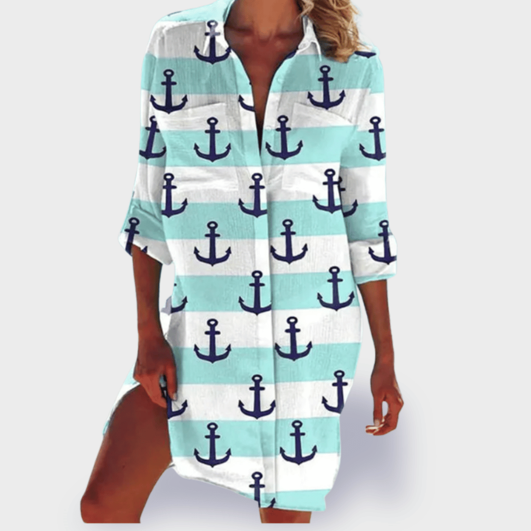 Levoire | T-Shirt D'Été En Coton Premium Ancre menthe