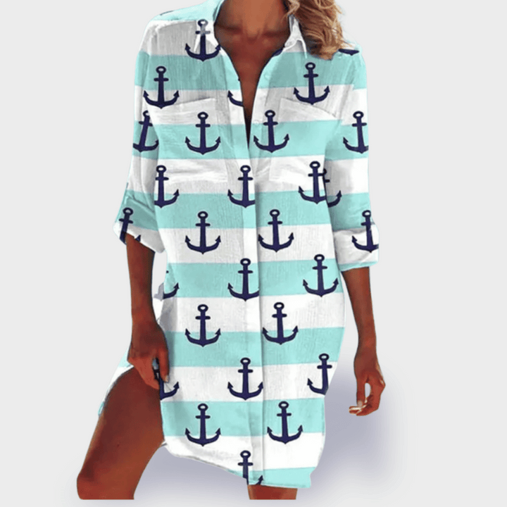 Levoire | T-Shirt D'Été En Coton Premium Ancre menthe