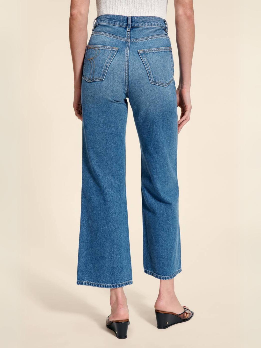 Levoire | Pantalons Droits À Rayures Hautes