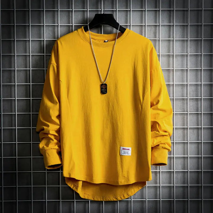 Levoire | Heritage-Jersey Avec Ourlet Arrondi Jaune
