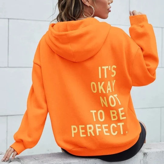 Levoire | Sweat Oversize Décontracté Femme Orange