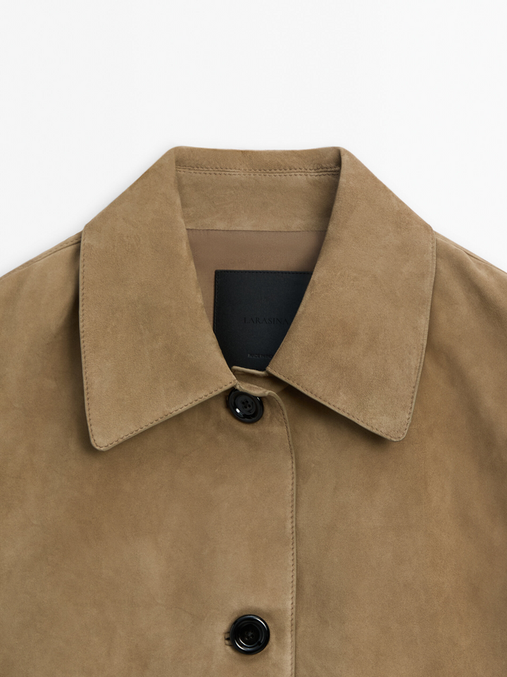 Levoire | Veste Cropped En Daim