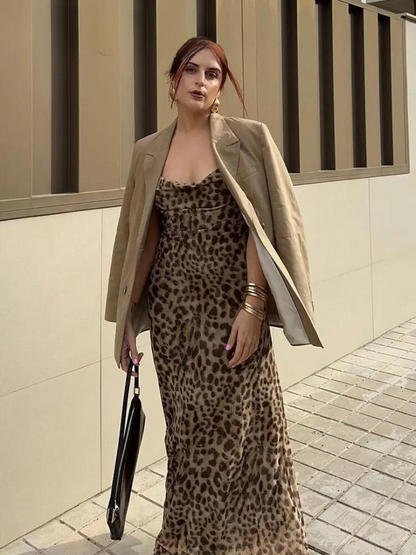 Levoire | Robe Élégante Avec Motif Léopard Pour Femmes