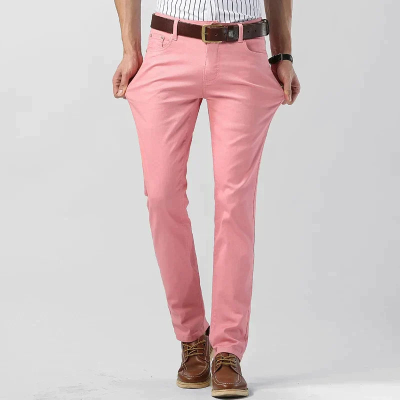 Levoire | Pantalon Urbain Pour Hommes Chino Rosa
