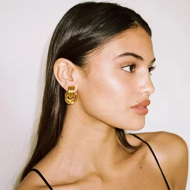 Levoire | Boucles D'Oreilles Empilées Or Et Argent