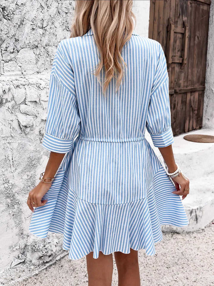 Levoire | Robe D'Été Boho Courte Pour Femmes, Décontractée, Liste De Boutons