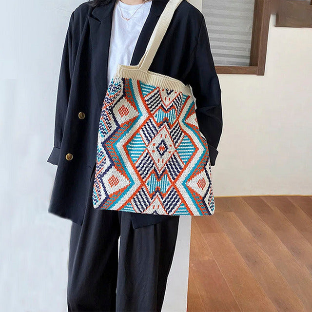 Levoire | Sac Tricoté Géométrique