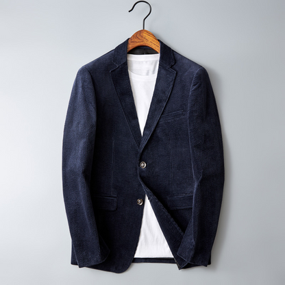 Levoire | Blazer Chic Pour Hommes Pour Occasions Formelles Bleu foncé