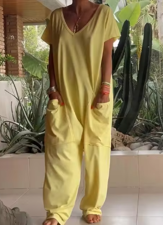 Levoire | Mode De Style Urbain Nouveaux Salopettes Ample Jaune