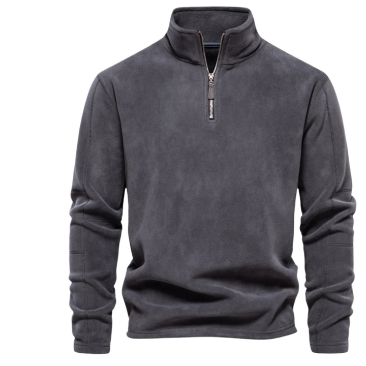 Levoire | Gilet Chaud En Polaire Laine Fait Main Gris foncé