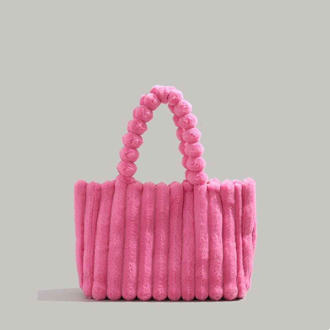Levoire | Sac en peluche pour femmes Himbeerrrot