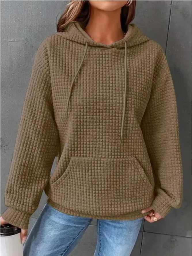 Levoire | Pull à capuche chaud pour femmes chaud Kaki
