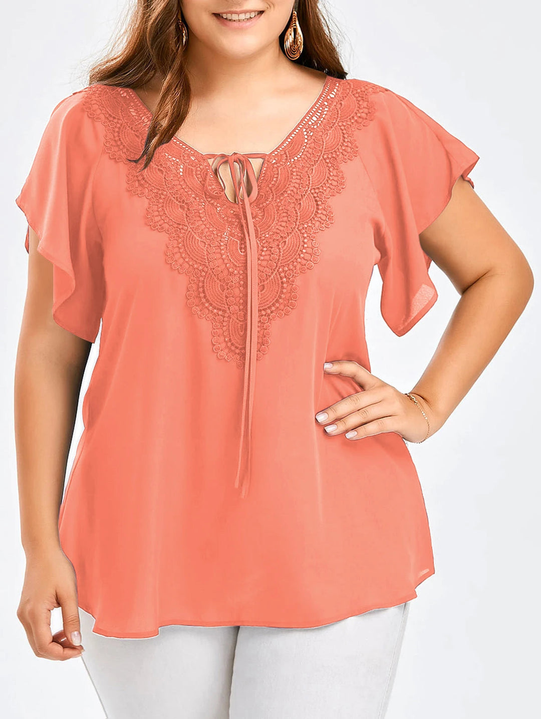 Levoire | Femke Plus-Size Top - Confortable Et Élégant Rosa
