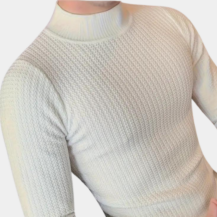 Levoire | Chauffant Pull FR Hommes Noir Blanc