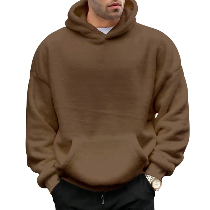 Levoire | Le sweat à capuche unisexe douillet pour l'automne Braun
