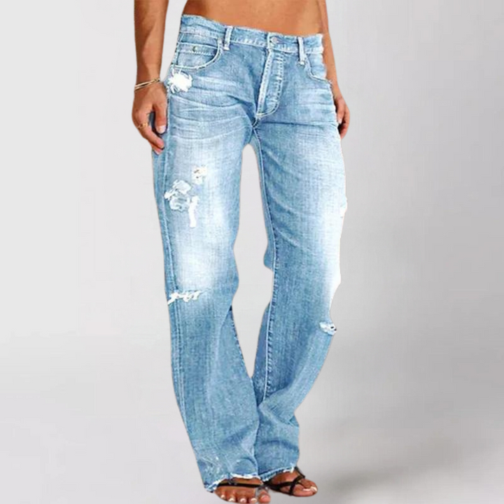 Levoire | Pantalon À Jambes Larges Bleu Clair