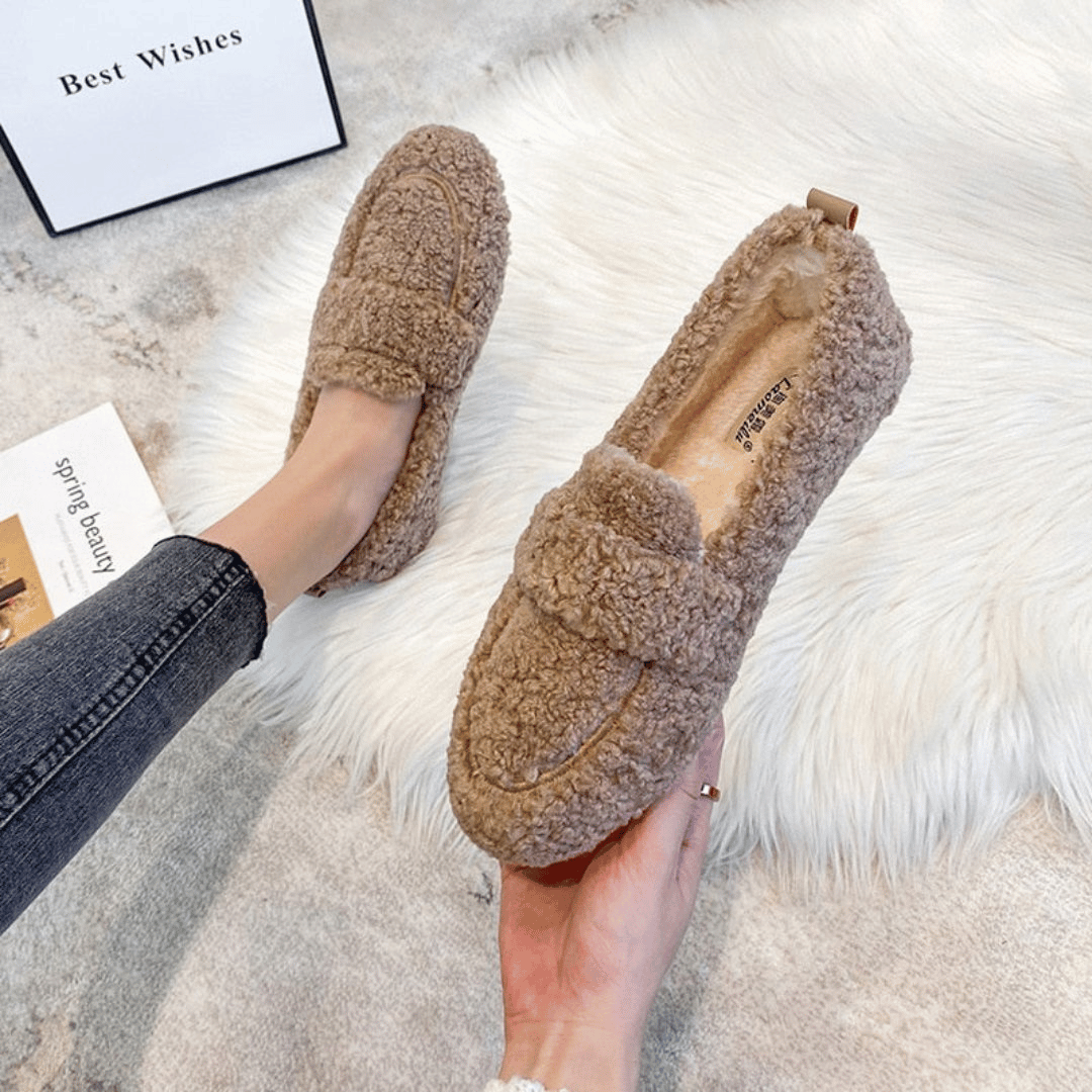 Levoire | Chaussons Doux Pour Les Soirées Confortables Vert olive