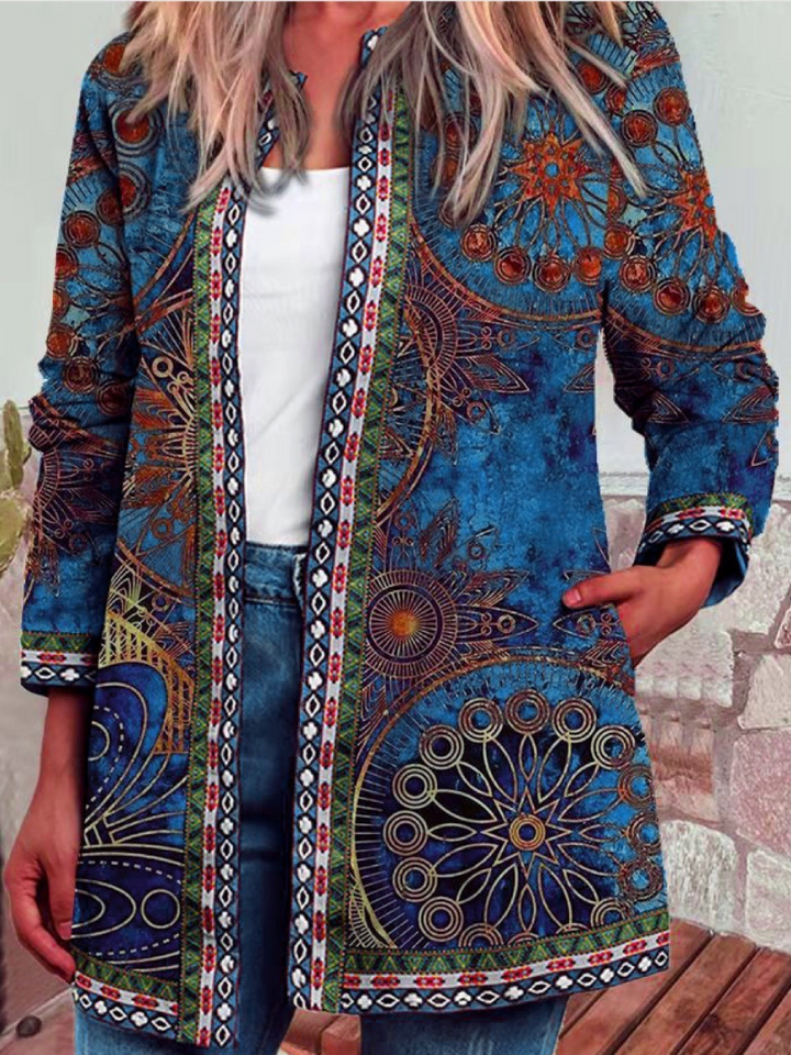 Levoire | Veste Fleur Ethnique Pour Femmes