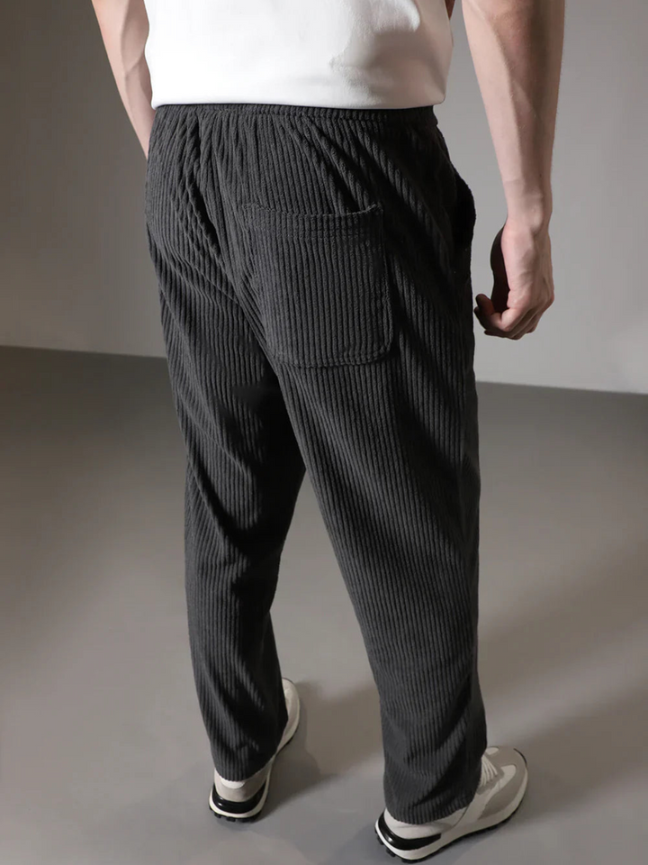 Levoire | Pantalon Chino à Rayures pour Hommes Pantalon Tendance pour Hommes en Velours Côtelé
