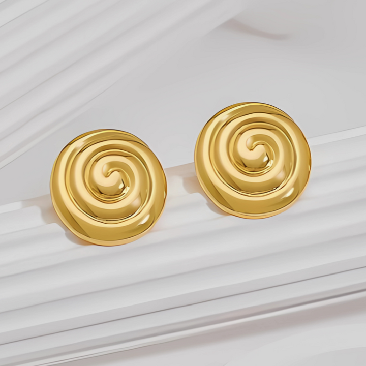 Levoire | Boucles D'Oreilles Spirale Élégantes Or 2,4 cm