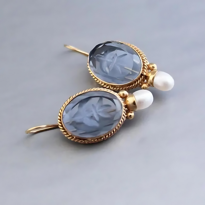 Levoire | Collection De Vin Cameo Boucles D'Oreilles Finition Perle
