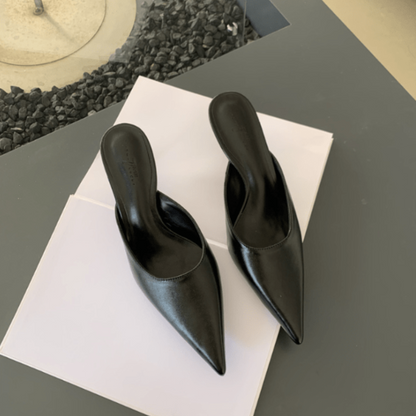 Levoire | À Bout Talon Pointu Pour - Femmes - Sans Dos Noir