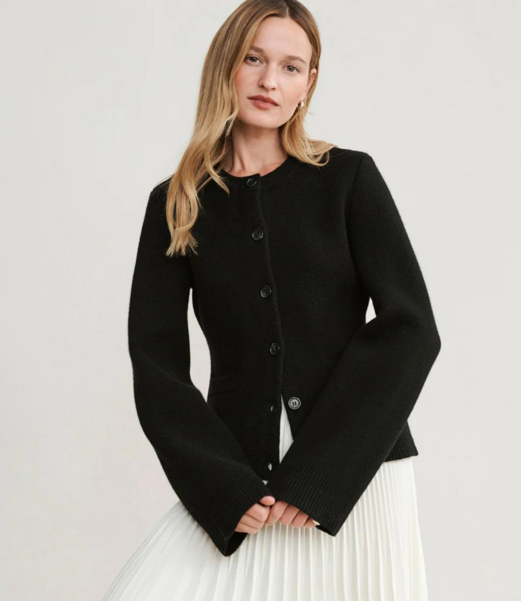 Levoire | Veste En Tricot Élégante Pour Femmes Noir