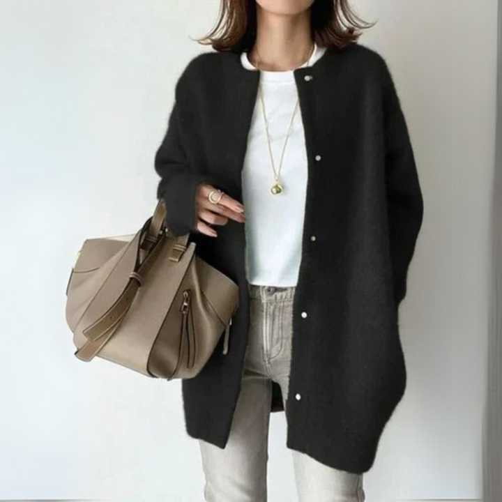 Levoire | Élégant Gilet Tricoté Pour Femmes Musta (Vain 5 unités sont encore disponibles)