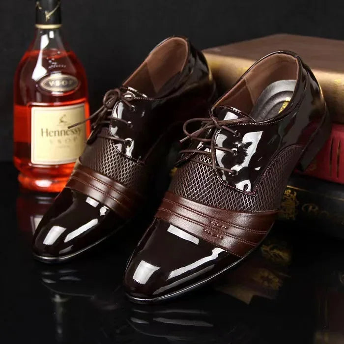 Levoire | Grandes Chaussures Vernies Formelles braun