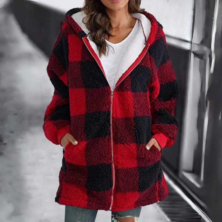 Levoire | Hoodie Surdimensionné Avec Doublure En Fausse Fourrure Pour Femmes Rot