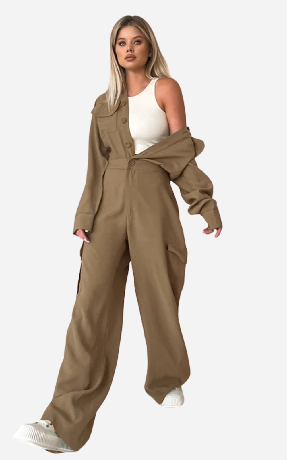 Levoire | Long Streetwear Relaxed Urban Style Braun