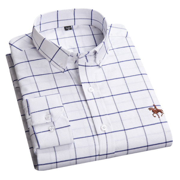 Levoire | Chemise À Carreaux Classique Carreaux Blancs