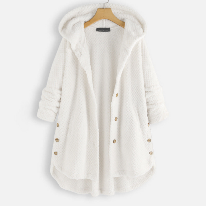 Levoire | Manteau FR Femmes Chaud Capuche Blanc