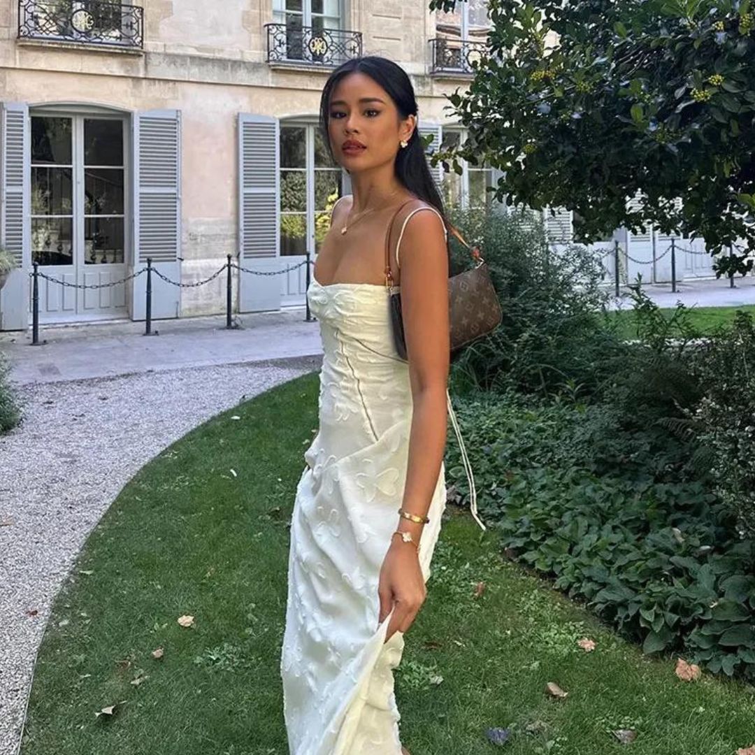 Levoire | Robe longue sans bretelles pour femmes - Blanc